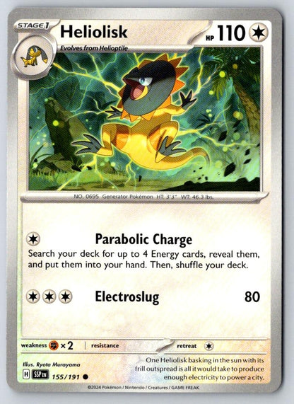 Heliolisk 155/191 Common Surging Sparks Pokemon Near Mint