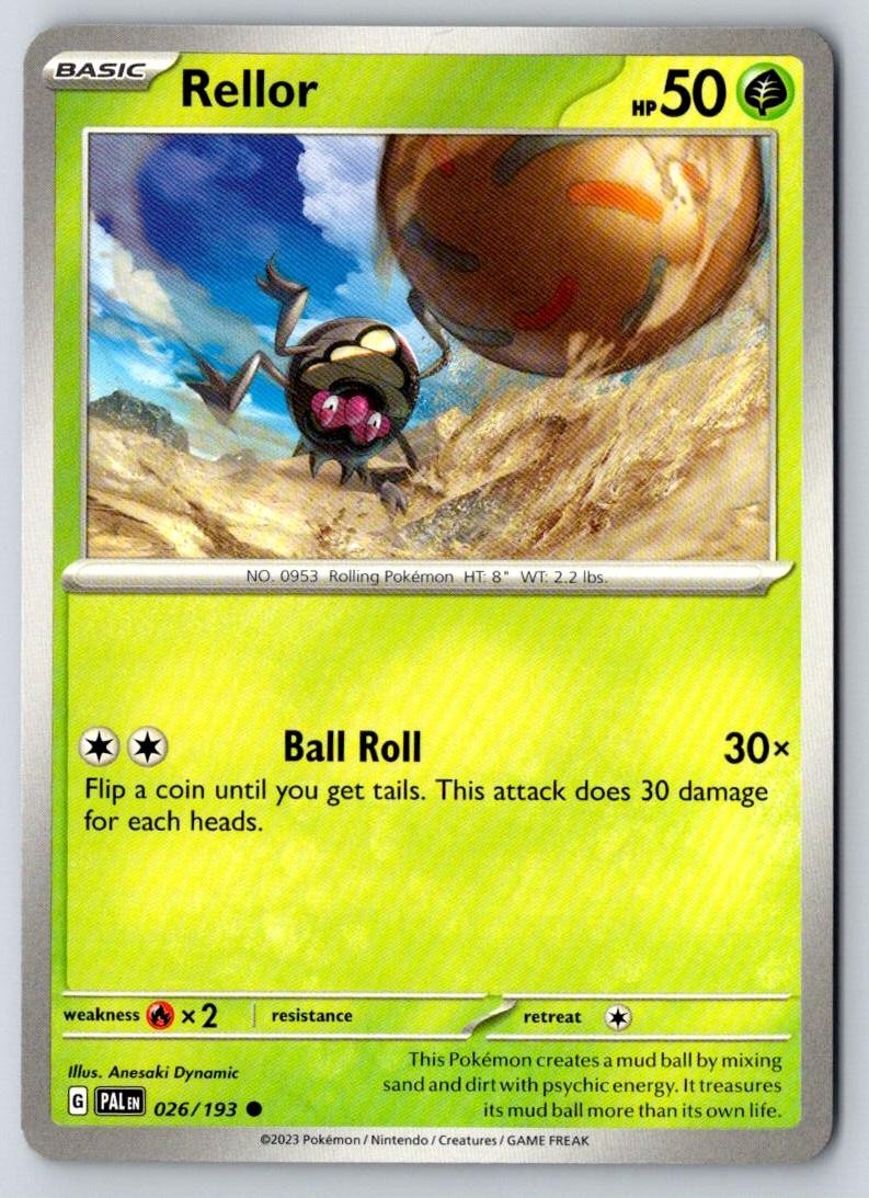Rellor 026/193 Common Paldea Evolved Pokemon Near Mint