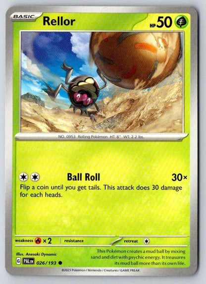 Rellor 026/193 Common Paldea Evolved Pokemon Near Mint