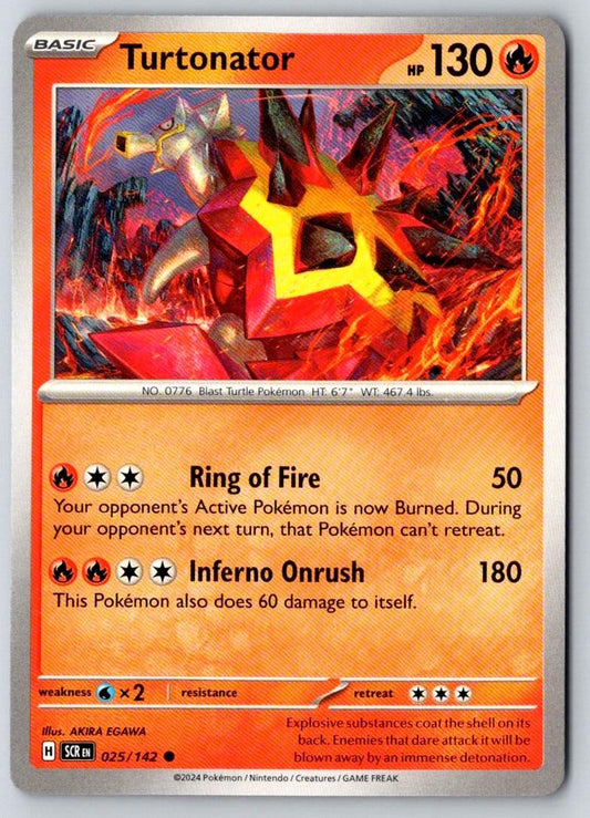 Turtonator 25/142 Common Stellar Crown Pokemon Near Mint