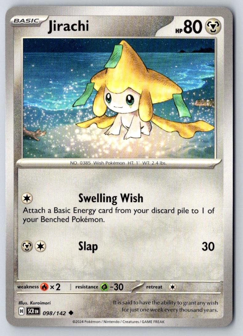 Jirachi 98/142 Uncommon Stellar Crown Pokemon Near Mint