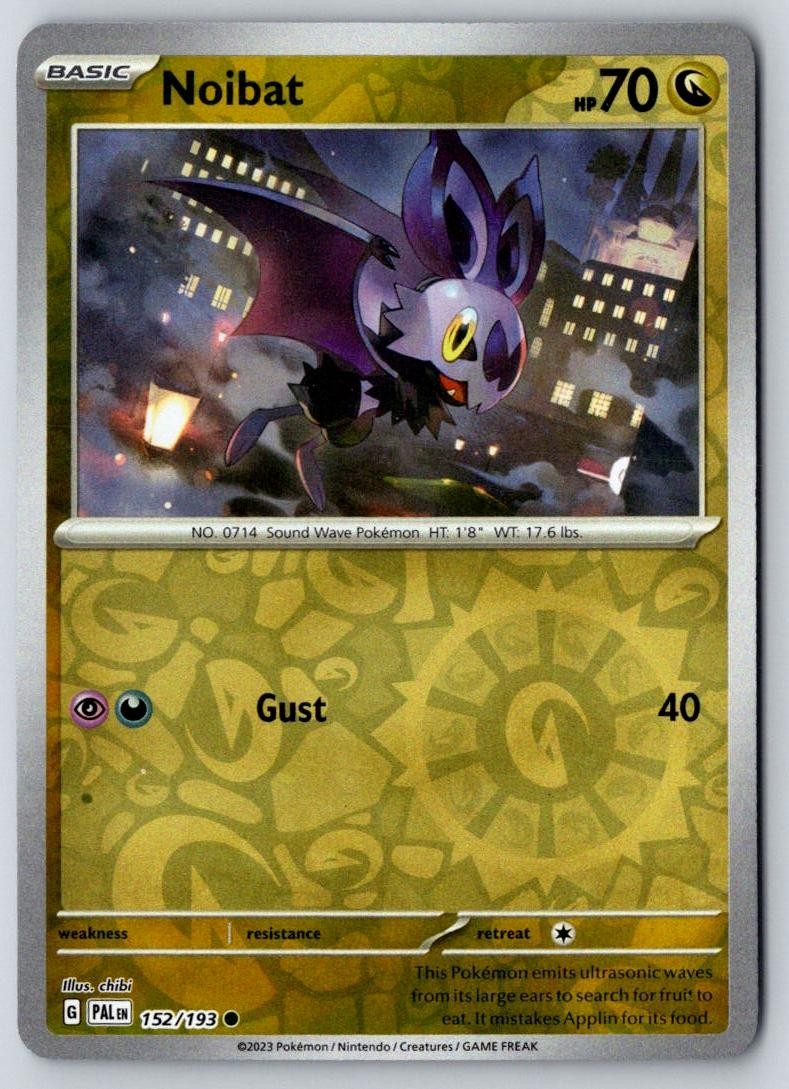 Noibat 152/193 Common Paldea Evolved Pokemon Near Mint