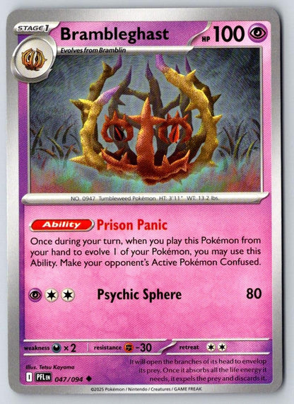 Brambleghast 047/094 Uncommon Phantasmal Flames Pokemon Near Mint