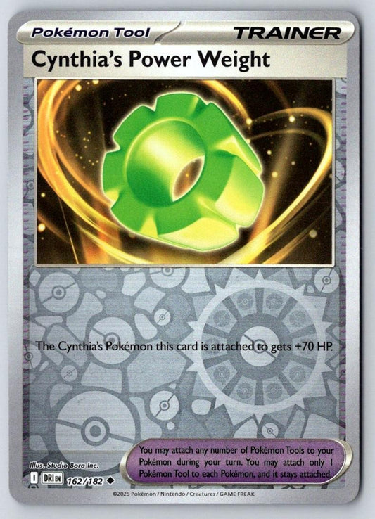 Cynthia's Power Weight 162/182 Uncommon Destined Rivals Pokemon Reverse Holo NM