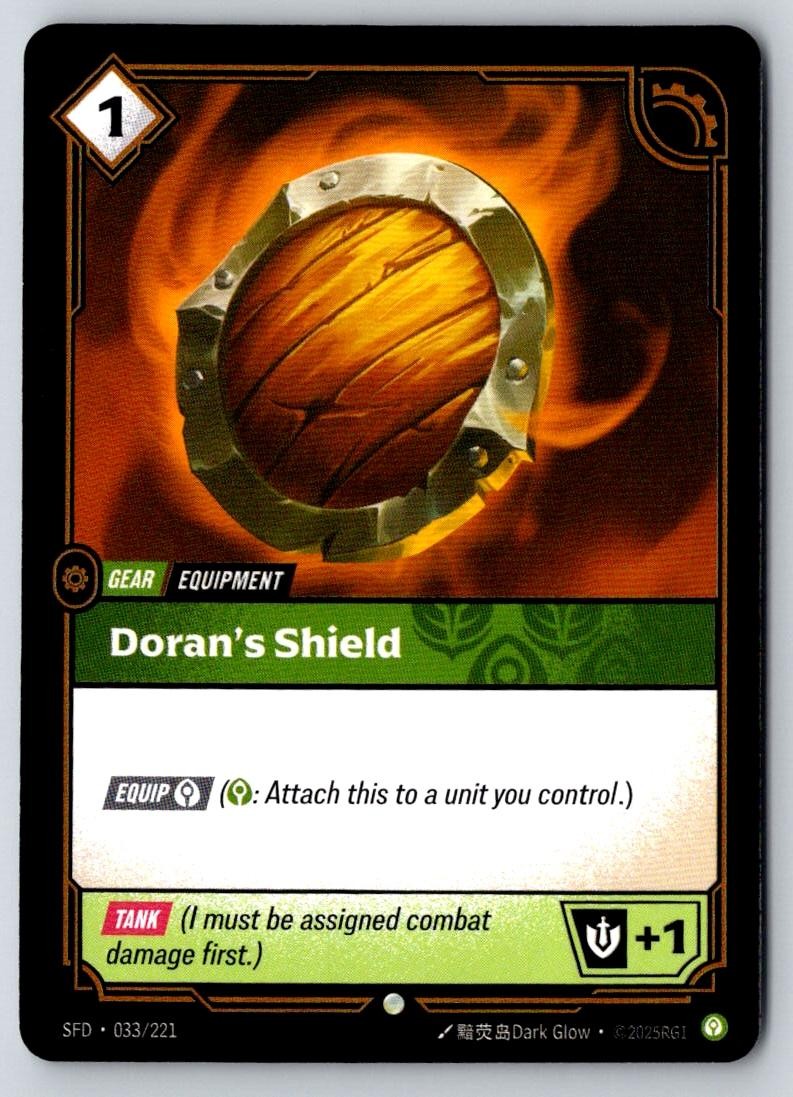 Doran's Shield 033/221 Common Spiritforged Riftbound Near Mint