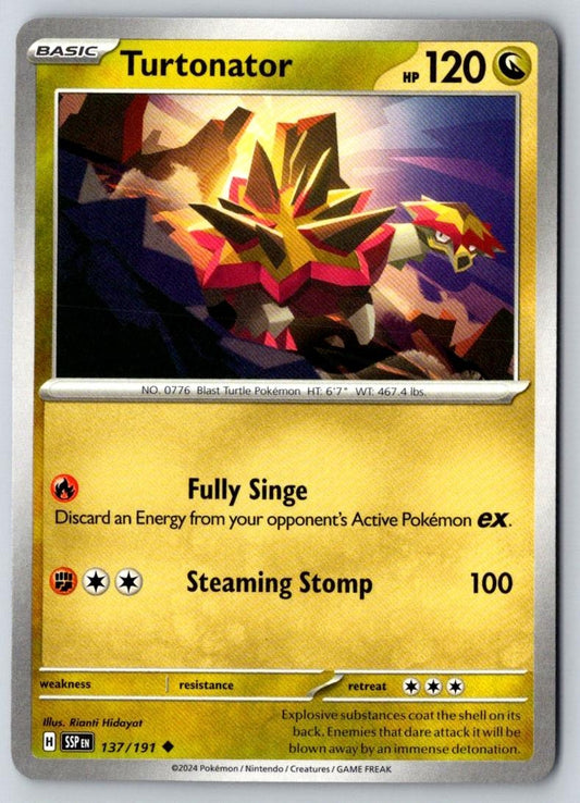 Turtonator 137/191 Uncommon Surging Sparks Pokemon Near Mint