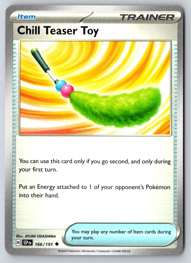 Chill Teaser Toy 166/191 Uncommon Surging Sparks Pokemon Near Mint