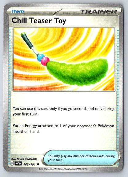 Chill Teaser Toy 166/191 Uncommon Surging Sparks Pokemon Near Mint