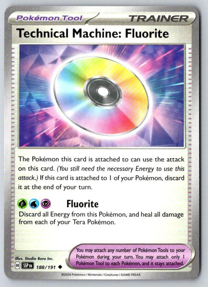 Technical Machine: Fluorite 188/191 Uncommon Surging Sparks Pokemon Near Mint
