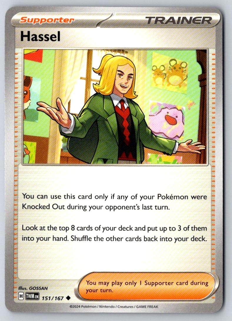 Hassel 151/167 Uncommon Twilight Masquerade Pokemon Near Mint