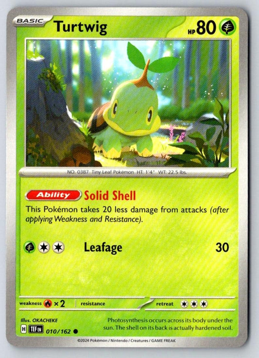 Turtwig 010/162 Common Temporal Forces Pokemon Near Mint