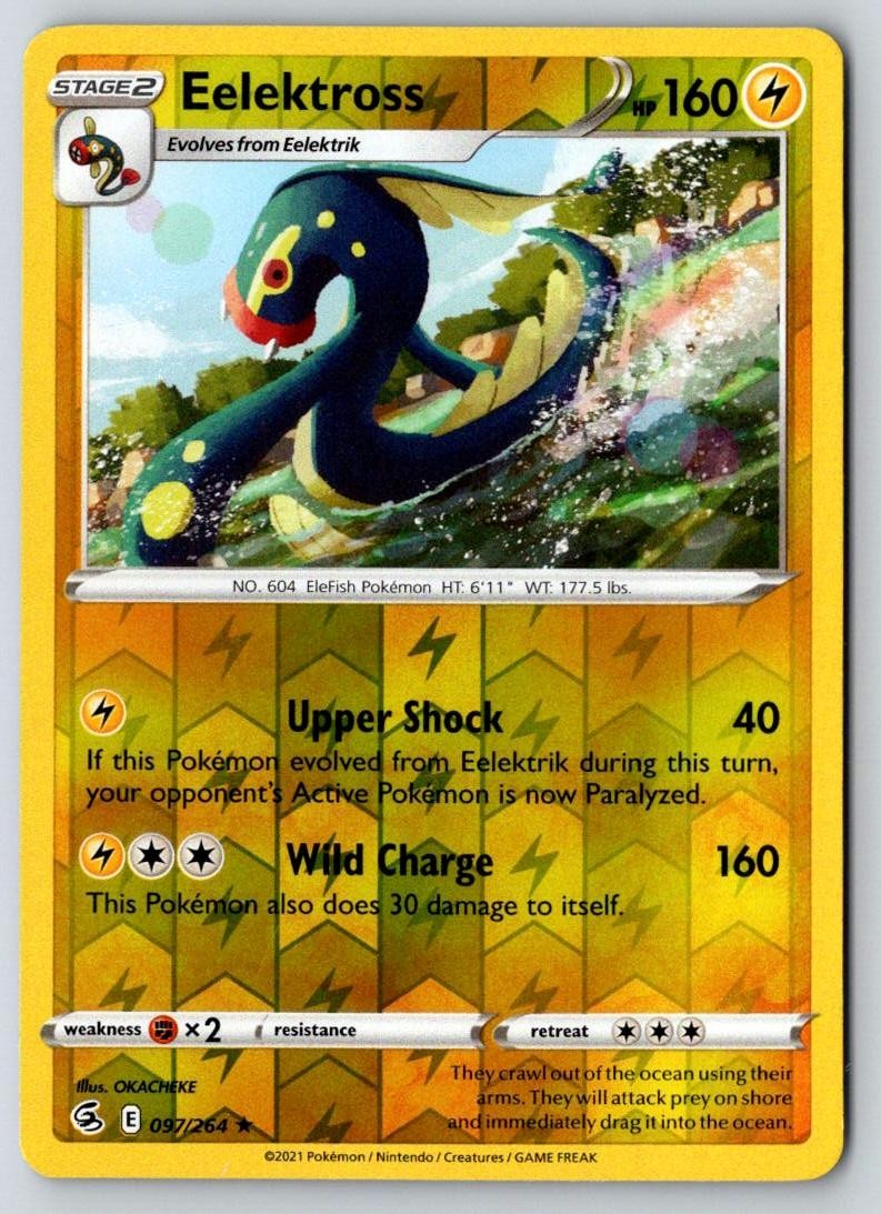 Eelektross 097/264 Rare Fusion Strike Pokemon Near Mint