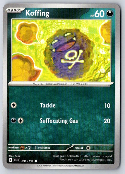 Koffing 091/159 Common Journey Together Pokemon Near Mint