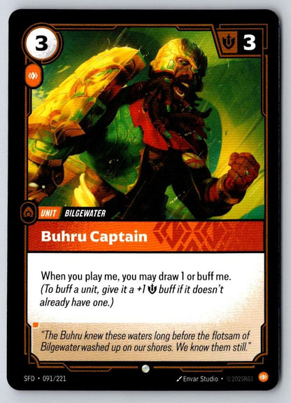 Buhru Captain 091/221 Common Spiritforged Riftbound Near Mint