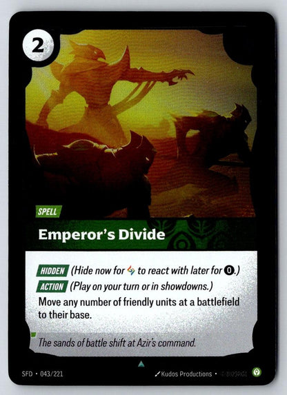 Emperor's Divide 043/221 Uncommon Spiritforged Riftbound Near Mint