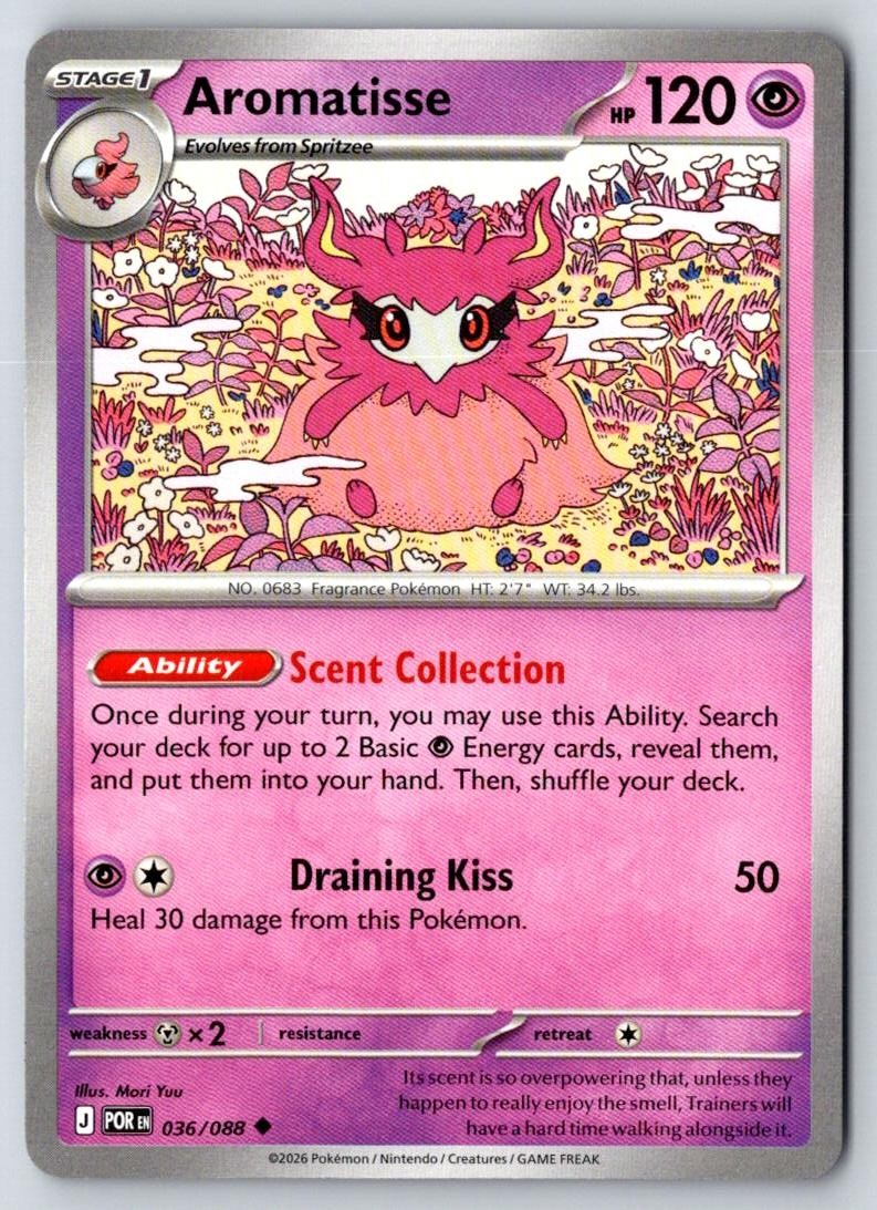 Aromatisse 036/088 Uncommon Perfect Order Pokemon Near Mint