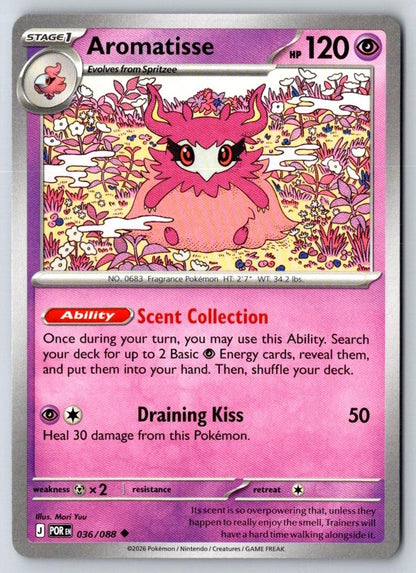 Aromatisse 036/088 Uncommon Perfect Order Pokemon Near Mint
