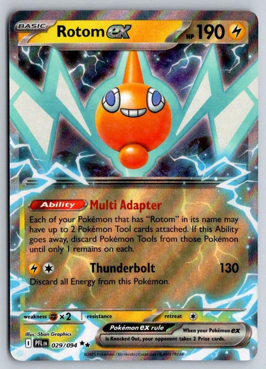Rotom ex 029/094 Double Rare Phantasmal Flames Pokemon Near Mint