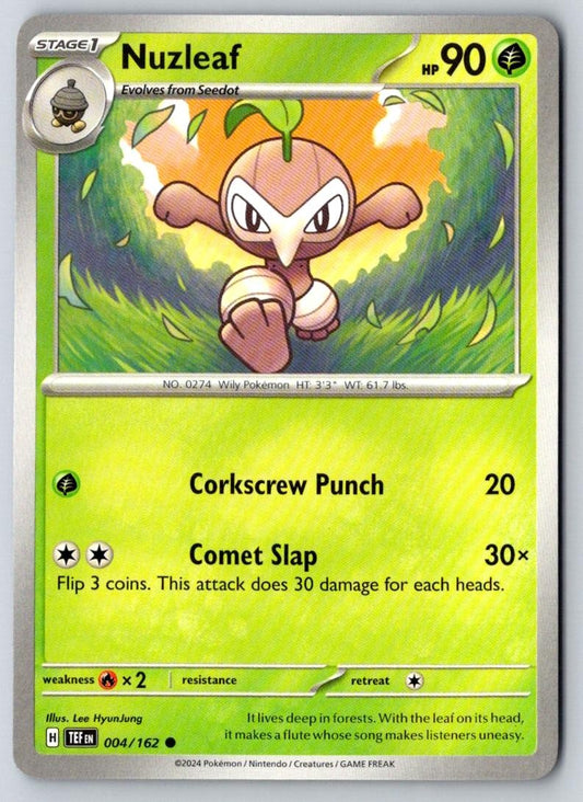 Nuzleaf 004/162 Common Temporal Forces Pokemon Near Mint