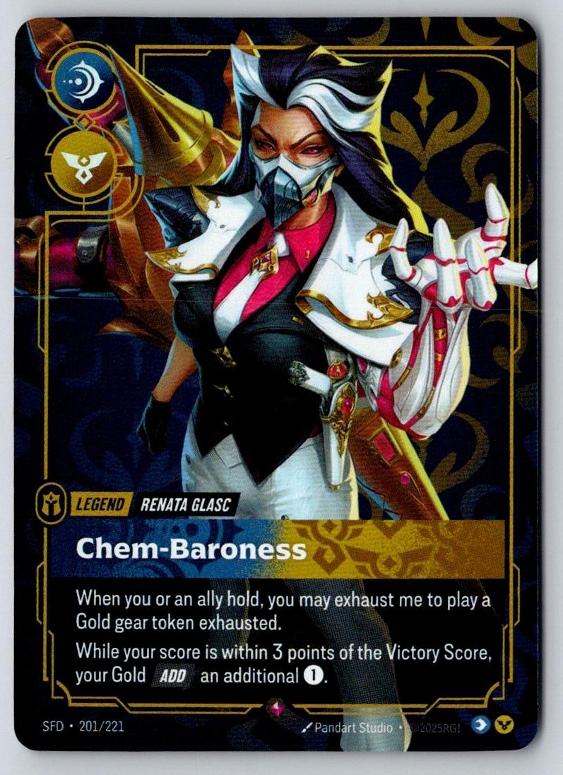 Renata Glasc - Chem-Baroness 201/221 Rare Spiritforged Riftbound Foil Near Mint