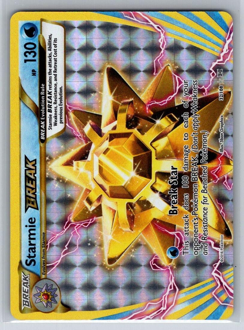 Starmie BREAK 32/108 BREAK Rare Evolutions Pokemon Holo