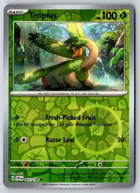 Tropius 007/198 Common Scarlet & Violet Pokemon Near Mint