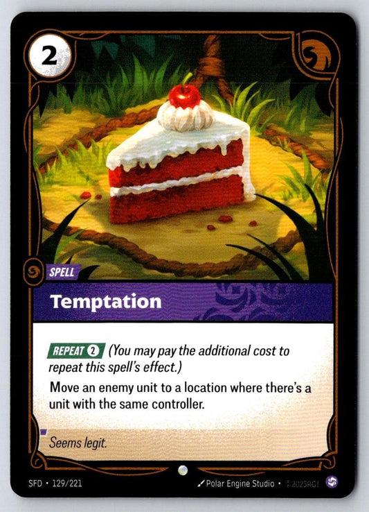 Temptation 129/221 Common Spiritforged Riftbound Near Mint