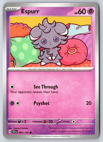 Espurr 084/191 Common Surging Sparks Pokemon Near Mint