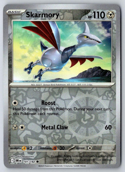 Skarmory 141/182 Common Destined Rivals Pokemon Near Mint