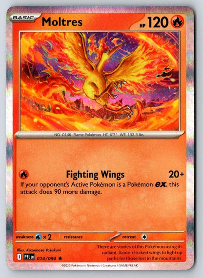 Moltres 014/094 Rare Phantasmal Flames Pokemon Holo Near Mint