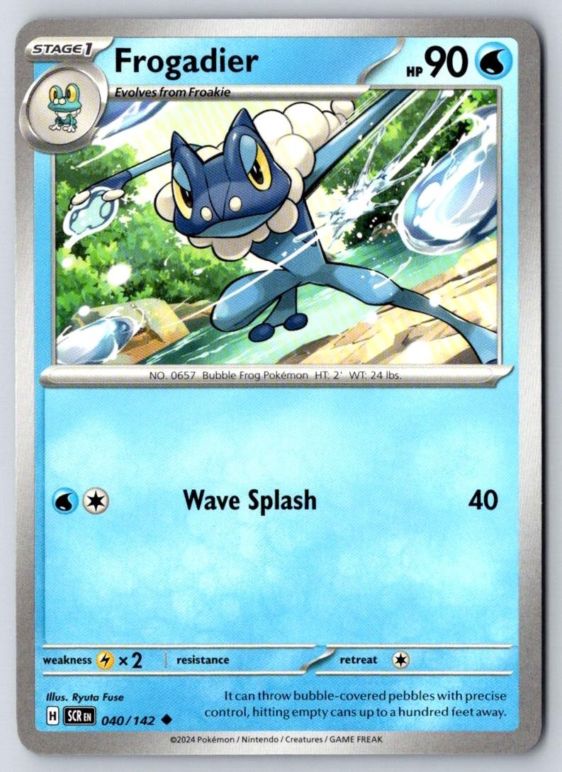 Frogadier 40/142 Uncommon Stellar Crown Pokemon Near Mint