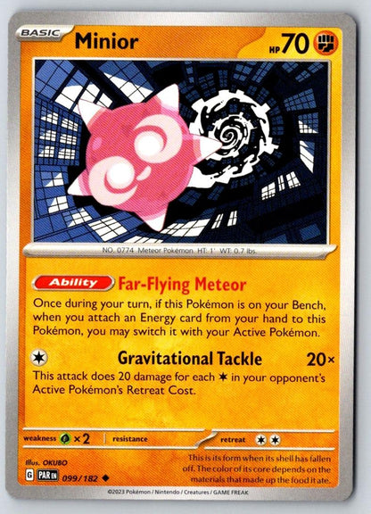 Minior 099/182 Uncommon Paradox Rift Pokemon Near Mint