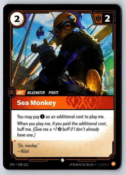 Sea Monkey 098/221 Common Spiritforged Riftbound Near Mint