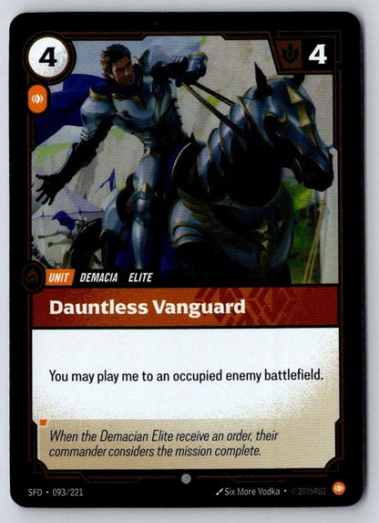 Dauntless Vanguard 093/221 Common Spiritforged Riftbound Near Mint