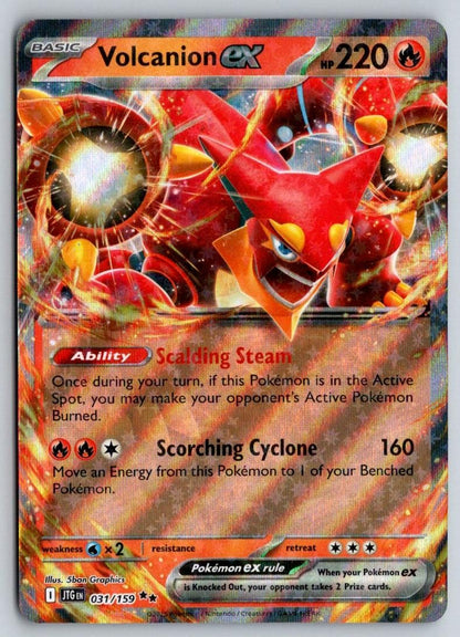 Volcanion ex 031/159 Double Rare Journey Together Pokemon Near Mint