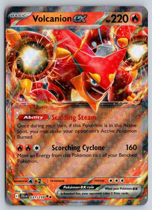 Volcanion ex 031/159 Double Rare Journey Together Pokemon Near Mint