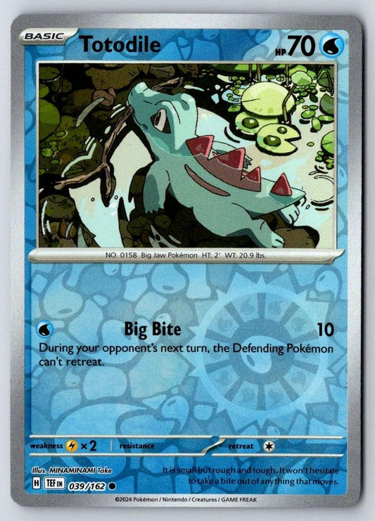 Totodile 039/162 Common Temporal Forces Pokemon Near Mint