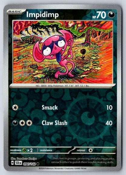 Impidimp 94/142 Common Stellar Crown Pokemon Near Mint