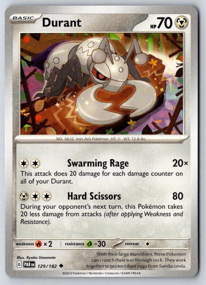 Durant 129/182 Uncommon Paradox Rift Pokemon Near Mint
