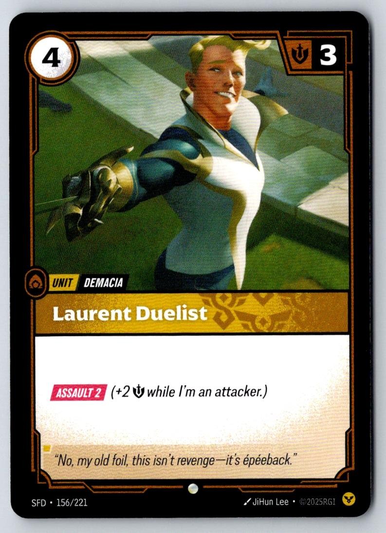 Laurent Duelist 156/221 Common Spiritforged Riftbound Near Mint