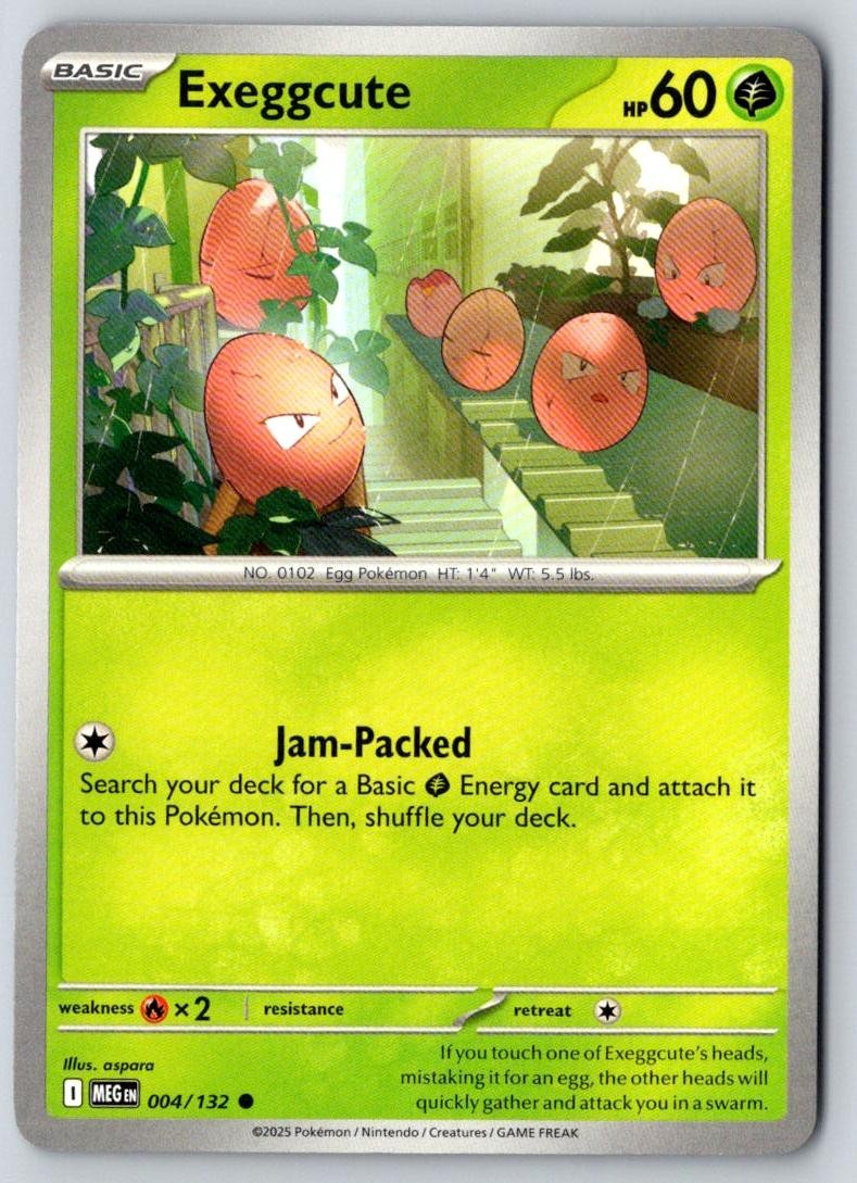 Exeggcute 004/132 Common Mega Evolution Pokemon Near Mint