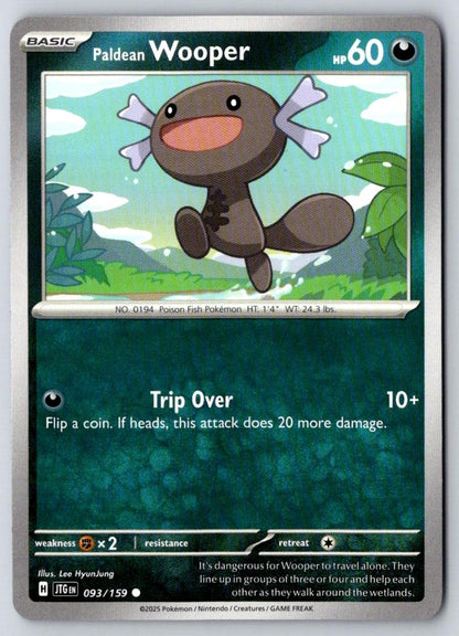 Paldean Wooper 093/159 Common Journey Together Pokemon Near Mint