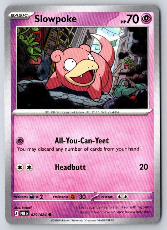 Slowpoke 029/084 Common Pitch Black Pokemon Near Mint