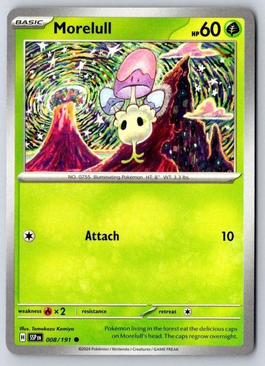 Morelull 008/191 Common Surging Sparks Pokemon Near Mint
