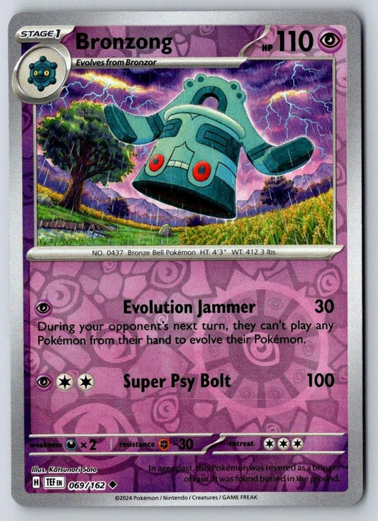 Bronzong 069/162 Uncommon Temporal Forces Pokemon Near Mint
