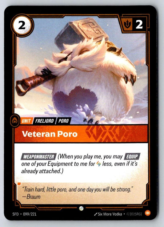 Veteran Poro 099/221 Common Spiritforged Riftbound Near Mint