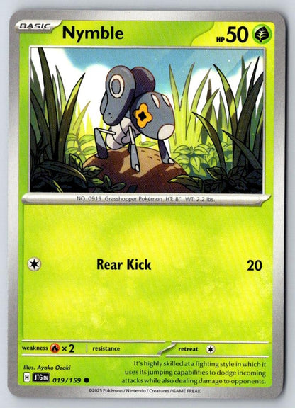 Nymble 019/159 Common Journey Together Pokemon Near Mint