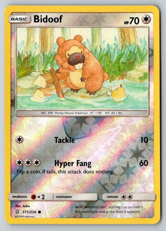Bidoof 171/236 Common Unified Minds Pokemon