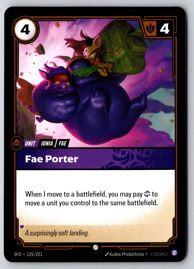 Fae Porter 125/221 Common Spiritforged Riftbound Near Mint