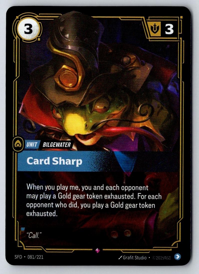 Card Sharp 081/221 Rare Spiritforged Riftbound Foil Near Mint